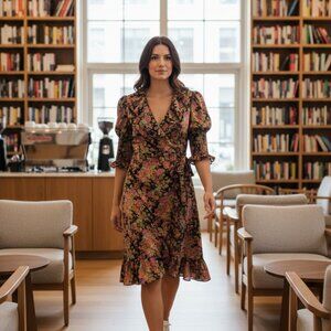 TOPSHOP Women Floral Dress 4